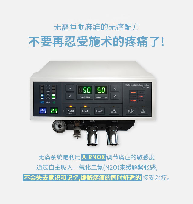 无需睡眠麻醉的无痛配方不要再忍受施术的疼痛了!
